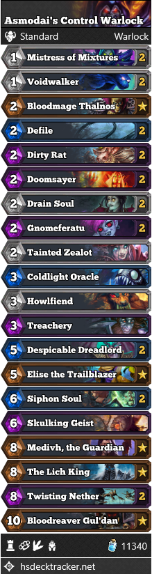 Asmodai’s Control Warlock