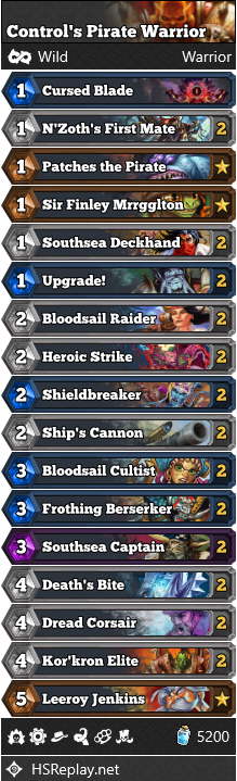 Control’s Pirate Warrior