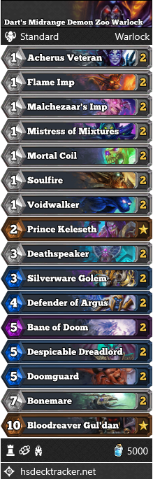 Dart’s Midrange Demon Zoo Warlock