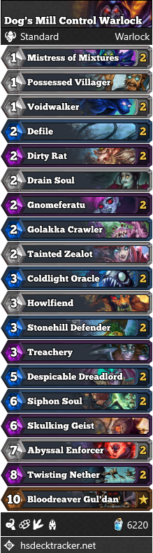 Dog’s Mill Control Warlock
