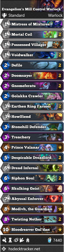 Evangelion’s Mill Control Warlock