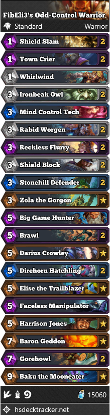 FibEli3’s Odd-Control Warrior
