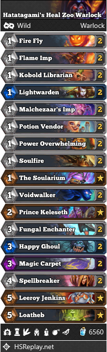 Hatatagami’s Heal Zoo Warlock