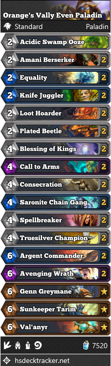 Orange’s Vally Even Paladin