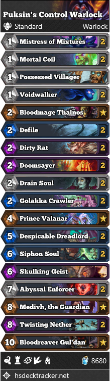 Puksin’s Control Warlock