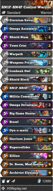 SN1P-SN4P Control Warrior