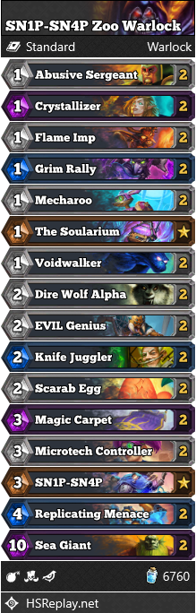 SN1P-SN4P Zoo Warlock