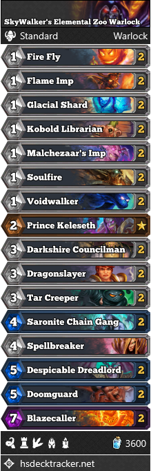 SkyWalker’s Elemental Zoo Warlock