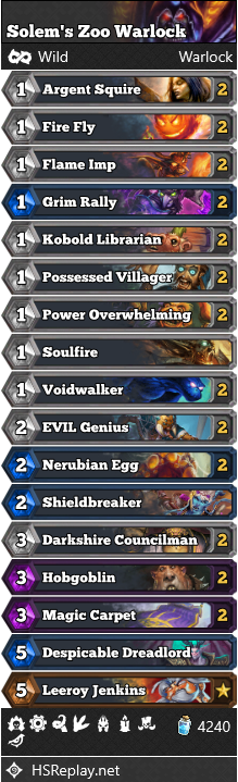 Solem’s Zoo Warlock