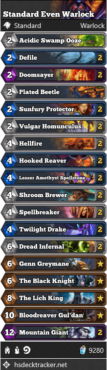Standard Even Warlock