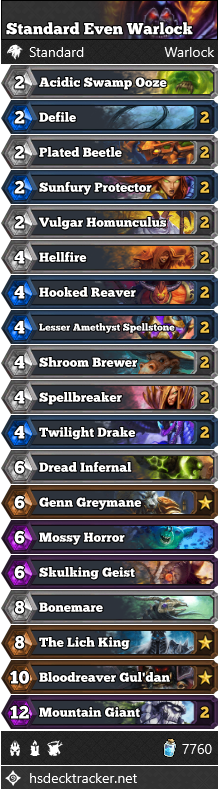 Standard Even Warlock