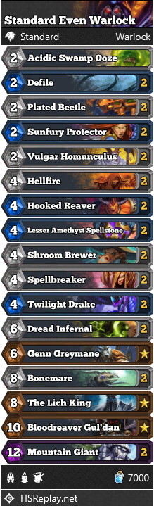 Standard Even Warlock