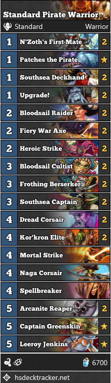 Standard Pirate Warrior