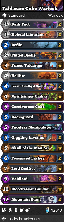 Taldaram Cube Warlock