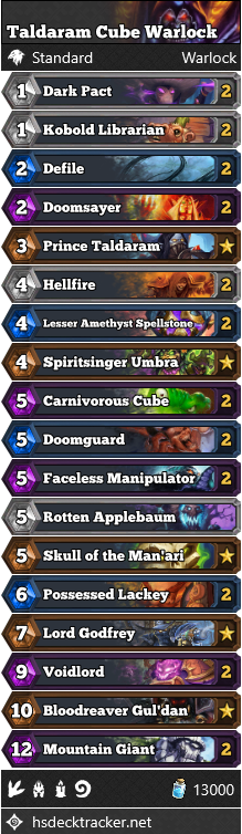 Taldaram Cube Warlock