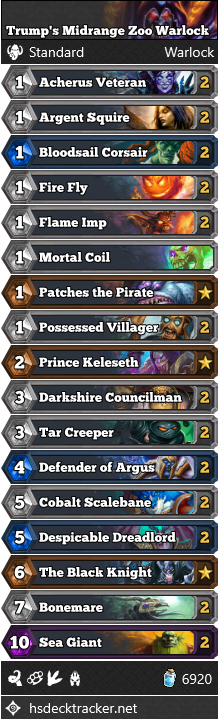 Trump’s Midrange Zoo Warlock