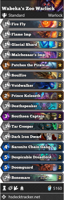 Wabeka’s Zoo Warlock
