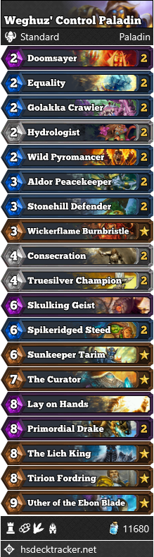 Weghuz’ Control Paladin