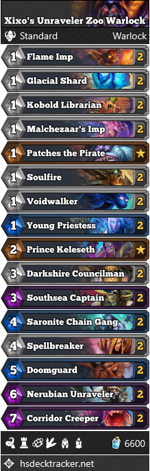 Xixo’s Unraveler Zoo Warlock